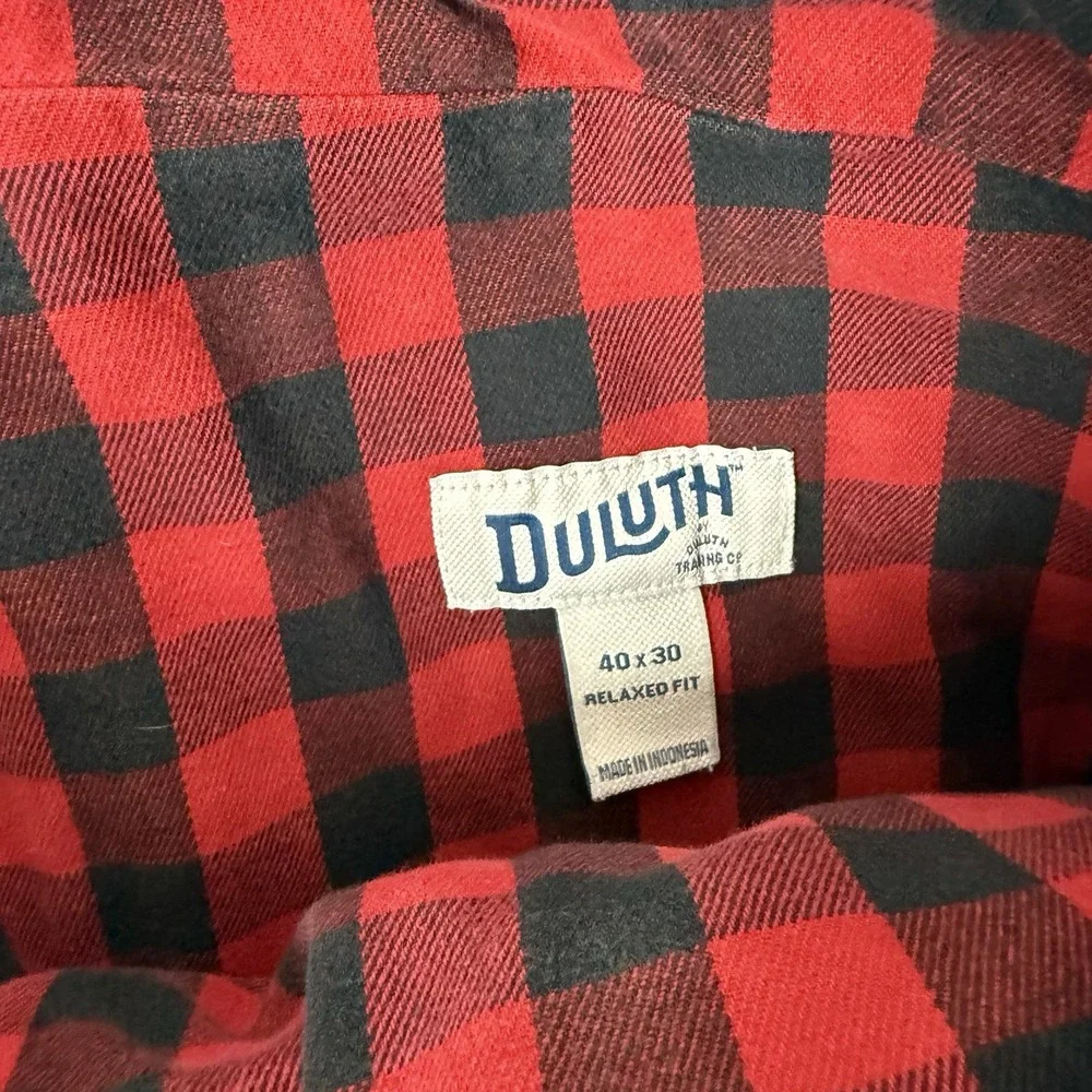 Duluth Trading Co Flannel Lined Jeans Men's‎ 40x30 Ballroom Double Flex Outdoor